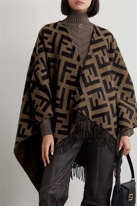 fendi cape poncho